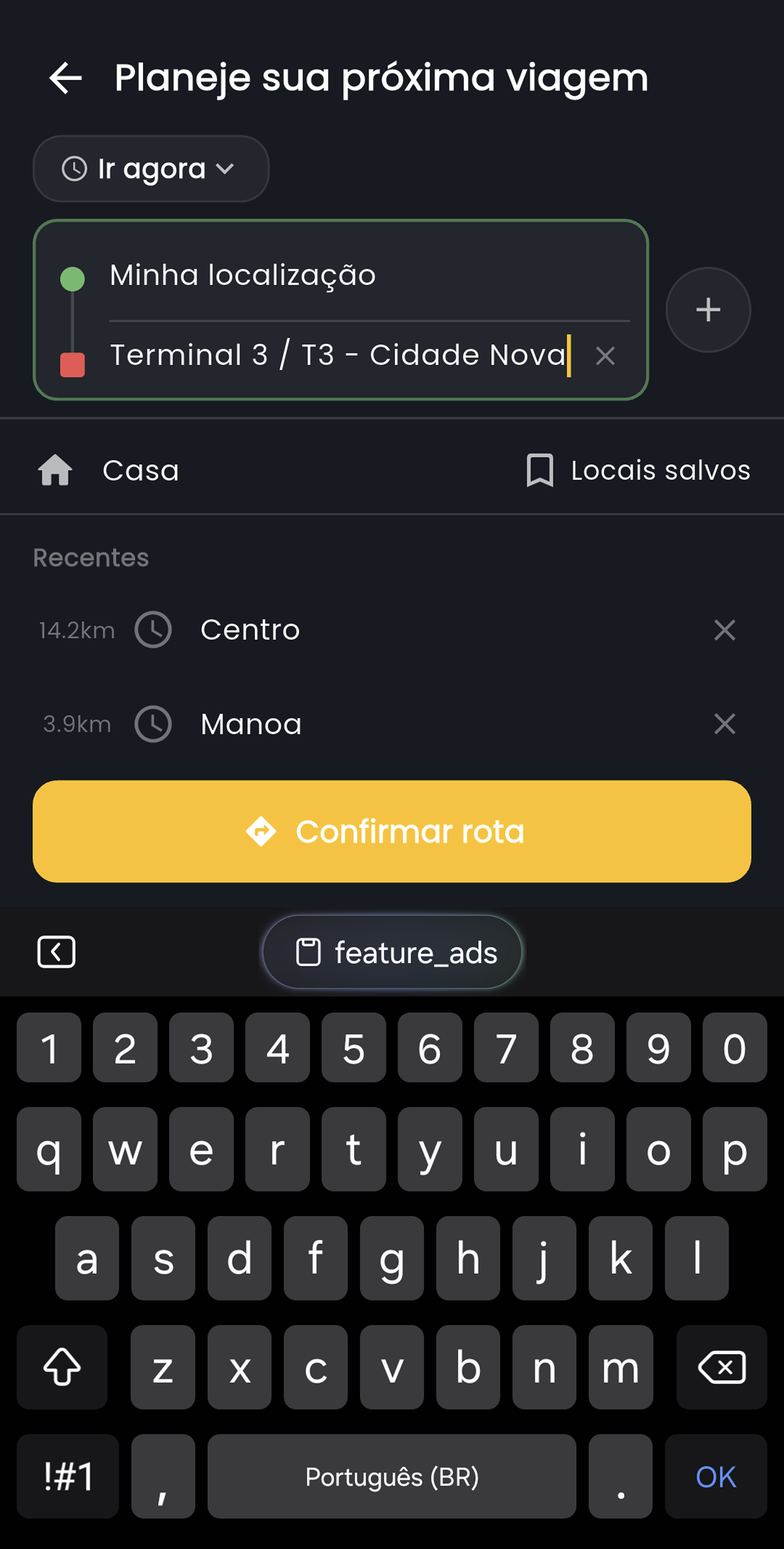 Mapa com ônibus ao vivo no Transporte Brasil